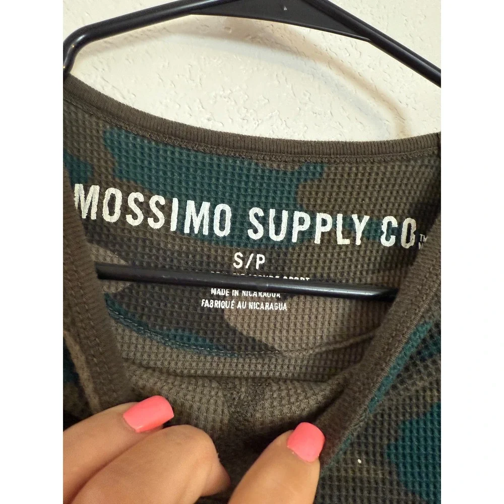 Boys Mossimo Supply Co Camouflage Print Long Sleeve Waffle‎ Knit Top